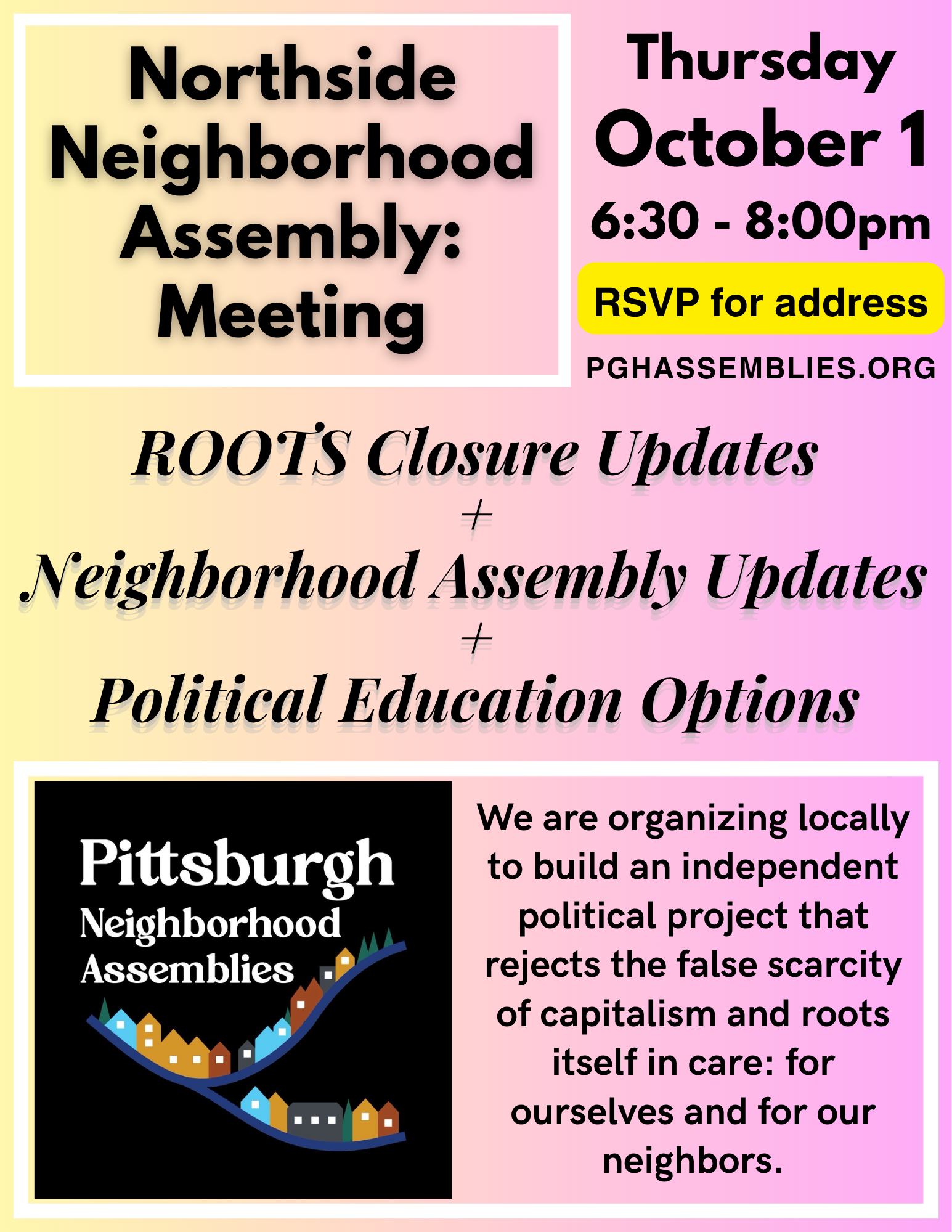 Northside Neighborhood Assembly Meeting